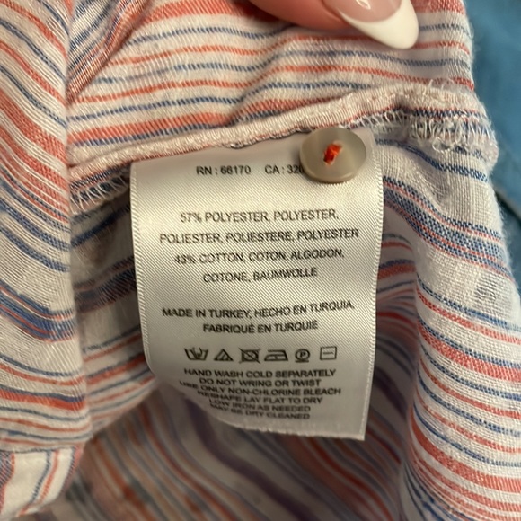 Maeve By Anthro Breckenridge Stripe Button Down - Picture 7 of 10